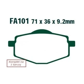 Afbeelding van EBC Brakes FA101TT Remblokkenset