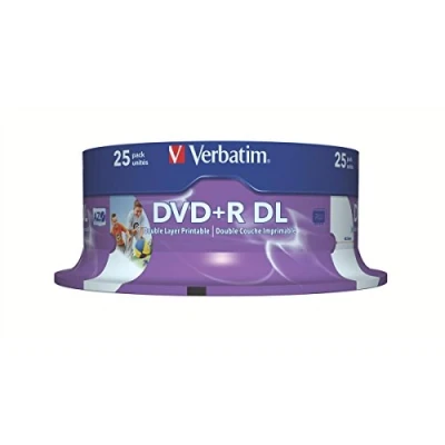 Afbeelding van Verbatim 43667 DVD+R DL disc 8.5 GB 25 stuk(s) Spindel Bedrukbaar