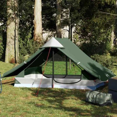 Image de vidaXL Tente de camping 2 personnes vert imperméable94362