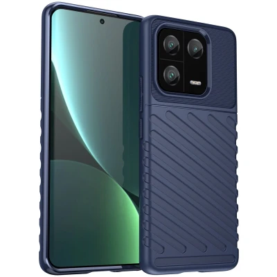 Afbeelding van iMoshion Hoesje Siliconen Geschikt voor Xiaomi 13 Pro Thunder Backcover Donkerblauw