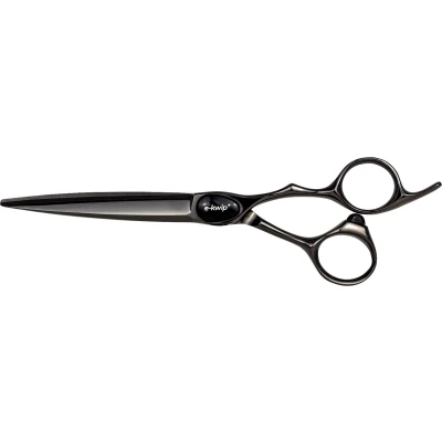 Afbeelding van E Kwip PLUS Primus Knipschaar Black Titanium 6,0inch Haibu by Kapperskorting.com