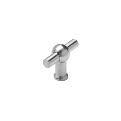 Afbeelding van Intersteel 35.851.070 Meubelknop T vorm recht 18mm RVS