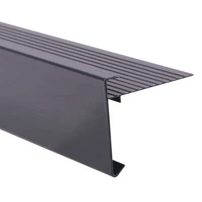 Afbeelding van Wovar Daktrim Antraciet Aluminium Recht 4.5 x 124.5 cm Per Stuk