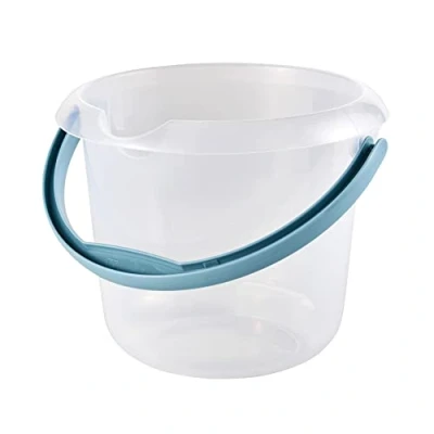 Afbeelding van keeeper Emmer met geïntegreerde schaalverdeling en ergonomische handgreep, 5 l, Mika, natuurlijk transparant