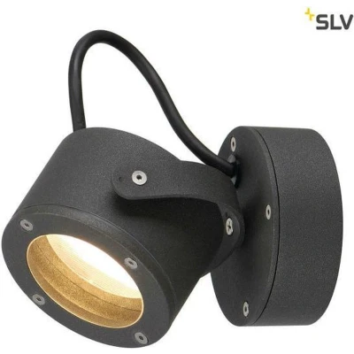 Afbeelding van SLV buiten wandlamp Sitra 360 w l antraciet
