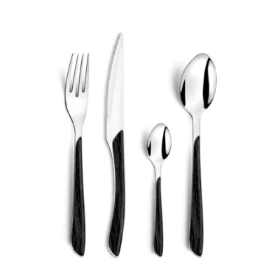 Image de Amefa Retail Eclat Bois Zwart Bestekset 24 Delig