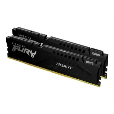 Image de Kingston FURY Beast DDR5 kit 16 Go: 2 x 8 Go DIMM 288 broches 5200 MHz / PC5 41600 CL40 1.25 V mémoire sans tampon on die ECC