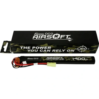 Afbeelding van Gens ace LiPo accupack 11.1 V 1400 mAh Aantal cellen: 3 25 C Flat Mini Tamiya
