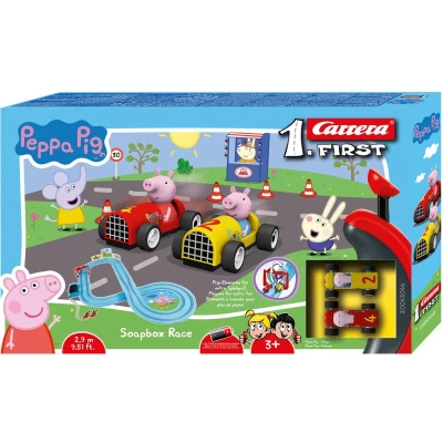 Afbeelding van Carrera First Racebaan Peppa Pig Zeepkist Race