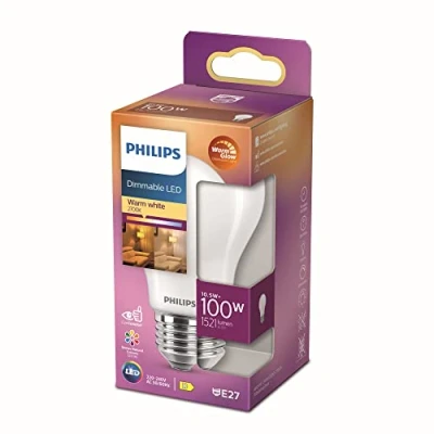 Image de Philips Ampoule LED 10,5W Warmglow (1521lm) Dimmable E27