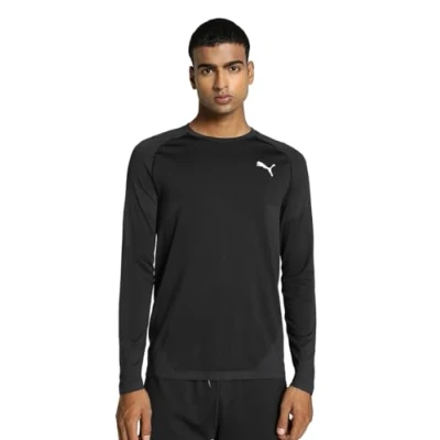 Afbeelding van Puma Formknit Seamless LS Tee Heren Sportshirt Black Maat M