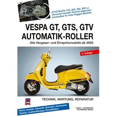 Afbeelding van Vespa GT, GTS, GTV Automatik Roller