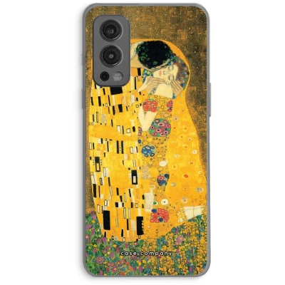 Afbeelding van Case Company® hoesje geschikt voor OnePlus Nord 2 5G Der Kuss Soft Cover Telefoonhoesje Bescherming aan alle Kanten en Schermrand