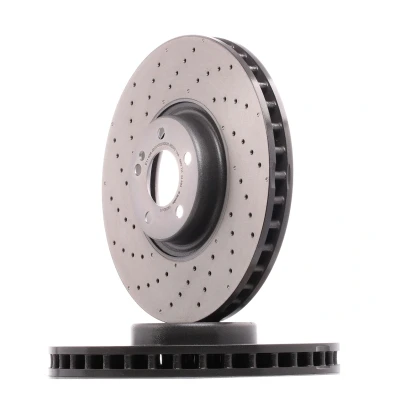 Afbeelding van BREMBO 09.D524.13 remschijf 360 36 5 geperforeerd/interne ventilatie, tweedelige Gecoat High carbon Met schroeven