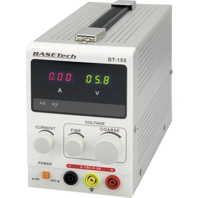 Afbeelding van Basetech BT 155 Labvoeding, regelbaar 0 15 V/DC 5 A 75 W Aantal uitgangen: 1 x