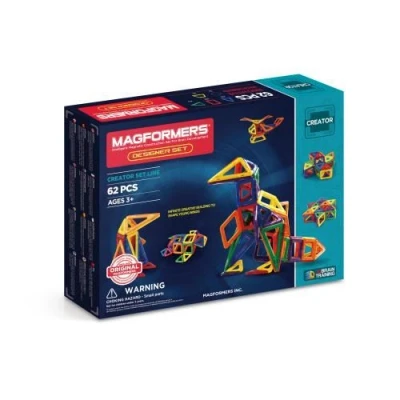 Image de Jeu de Construction Magnétique Magformers Designer 62 pièces