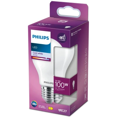 Afbeelding van Philips LED Lamp Mat 100 W E27 koelwit licht
