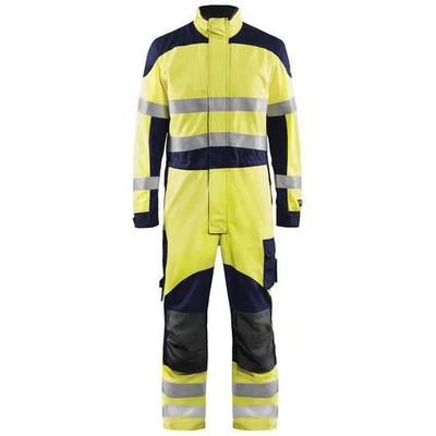 Image de Combinaison multinormes inhérent jaune fluorescent/marine