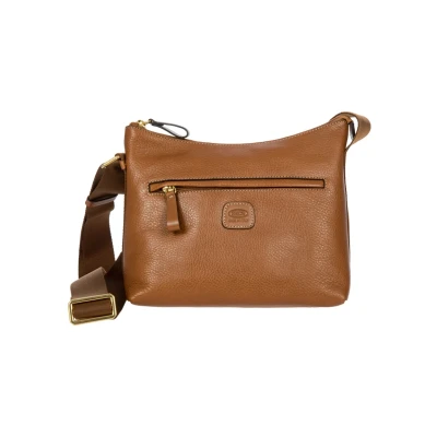 Afbeelding van Bric&#039;s LIFE Pelle Martina Schoudertas, Dames, Maat: One Size, Cognac