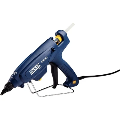 Afbeelding van Rapid Pro EG340 Elektrische Industrieel Lijmpistool inclusief Standaard voor 12 mm Lijmpatronen Blauw