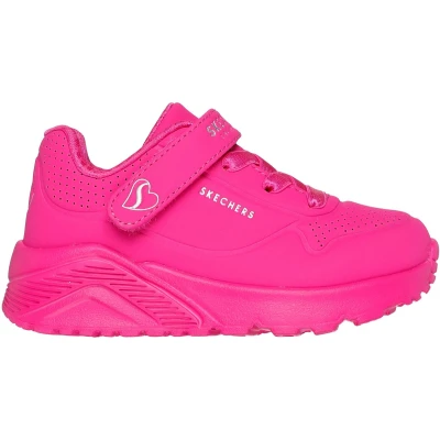 Afbeelding van Skechers UNO LITE Sneakers laag voor kinderen, Maat: 21, Hot pink Hoogwaardig imitatieleer