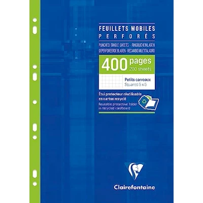 Afbeelding van Clairefontaine Beweegbare bladeren 400 pagina&#039;s 5 x