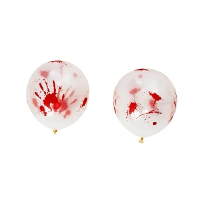 Afbeelding van Smiffys 8 stuks hoogwaardige bige heliumballonnen, 30 cm, Halloween kostuumaccessoires, horrorpersonage en kostuumaccessoires