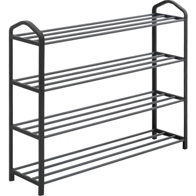 Afbeelding van Rootz Schoenenrek Schoenenorganizer Schoenenstandaard Schoenenhouder Schoenenplank Schoenenopslag Schoenendisplay Grijs 79x19,5x62cm