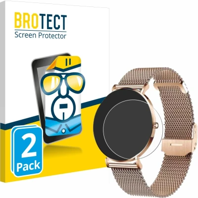 Afbeelding van BROTECT Screenprotector voor Xcoast X Watch Siona 2 Folie Beschermfolie transparant (2 Stuks)