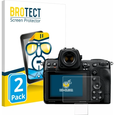 Afbeelding van BROTECT Screenprotector voor Nikon Z 8 (Display + Schouderdisplay) Folie Beschermfolie transparant (2 Stuks)