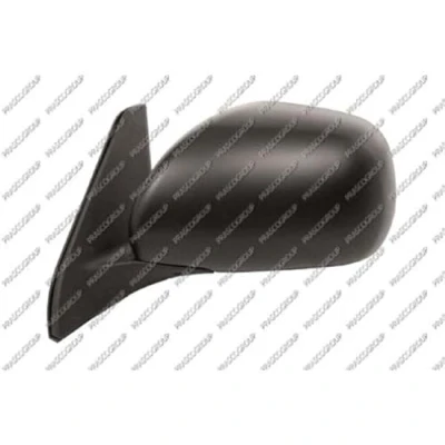 Afbeelding van Buitenspiegel Prasco TY8487004 Links zwart voor manuele spiegelverstelling, Bol vormig