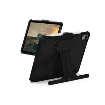 Afbeelding van Urban Armor Gear Scout Handstrap &amp; Kickstand Back cover Zwart Tabletcover