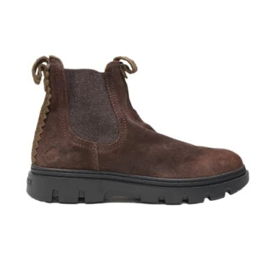 Afbeelding van Satorisan Unalome Chelsea Desert Oasis Enkel Laarzen Mannen Vintage Leer Kleur Walnut Maat 46