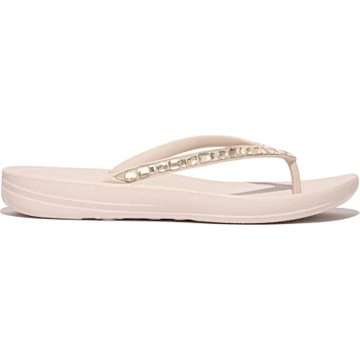 Afbeelding van FitFlop Iqushion Multi Crystal Ergonomic Flip Flops Vrouwen Nude Rose