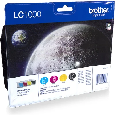 Afbeelding van Brother LC 1000VALBP Inktcartridge 4 kleuren Voordeelbundel