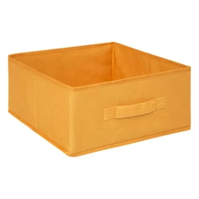 Afbeelding van Opbergmand/kastmand 14 liter geel polyester 31 x 15 cm Opbergboxen Vakkenkast manden