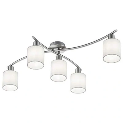 Afbeelding van TRIO GARDA Plafondlamp Nikkel mat excl. 5x E14 4,9W Draaibaar