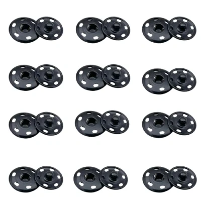 Afbeelding van 12 sets om te naaien, drukknopen van metaal, 21 mm snaps, drukknopnaaien, voor kleding, blouses, handwerk, doe het zelf, handtas