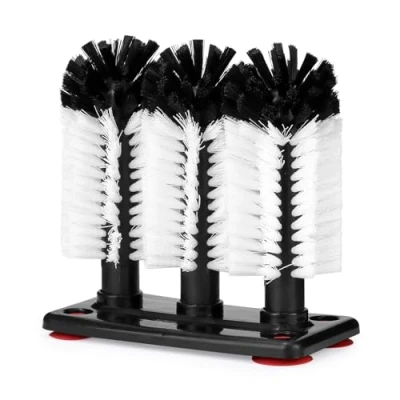 Afbeelding van QWORK® glazen wasborstel, afwasborstel, raamwasser, borstel