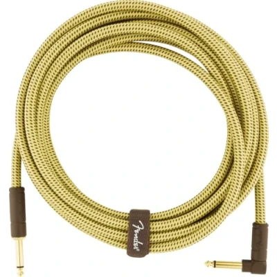Afbeelding van Fender Deluxe Series Instrument Cable S&gt;A 4.5m (Tweed) Gitaarkabel