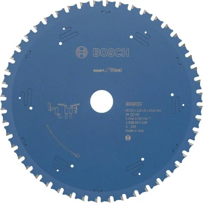 Afbeelding van Bosch Accessories Expert for Steel 2608643058 Cirkelzaagblad 230 x 25.4 1.8 mm Aantal tanden: 48 1 stuk(s)