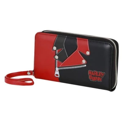 Afbeelding van Harley Quinn Jacket Essential Portemonnee, zwart, 19 x 10 cm, één maat, Wallet Jacket, zwart.,