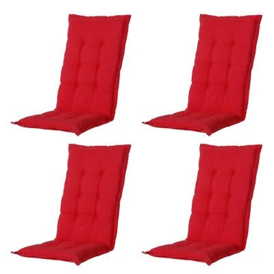 Afbeelding van Madison Tuinkussens Hoge Rug Panama Red 123x50 Rood 4 Stuks