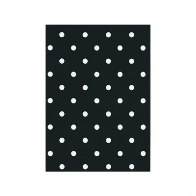 Afbeelding van Plakfolie 45cm x 2m Zwarte Stippen