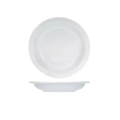 Afbeelding van NORDIKA WIT BORD DIEP 22CM SET 6