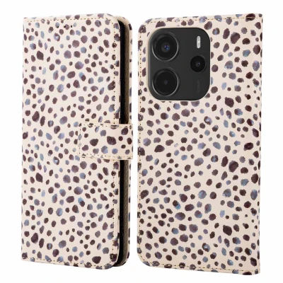 Afbeelding van imoshion Design Bookcase voor de Xiaomi Redmi Note 14 (4G) Black And White Dots