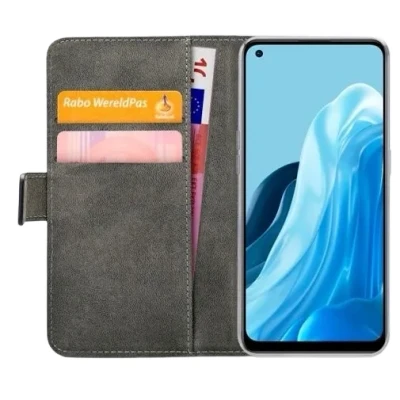 Afbeelding van Mobilize PU leer Book Case Zwart Oppo Reno7 Lite 5G/Reno8 5G