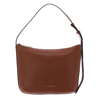 Afbeelding van MANDARINA DUCK Leren Schoudertas Luna Hobo Small Caramel Cafe Bruine