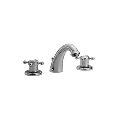 Afbeelding van Huber Victorian 3 gats Thermostatische Wastafelmengkraan RVS VTT710102A