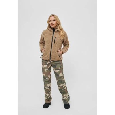 Afbeelding van Brandit Fleecejas, Dames, Maat: XXL, Camel